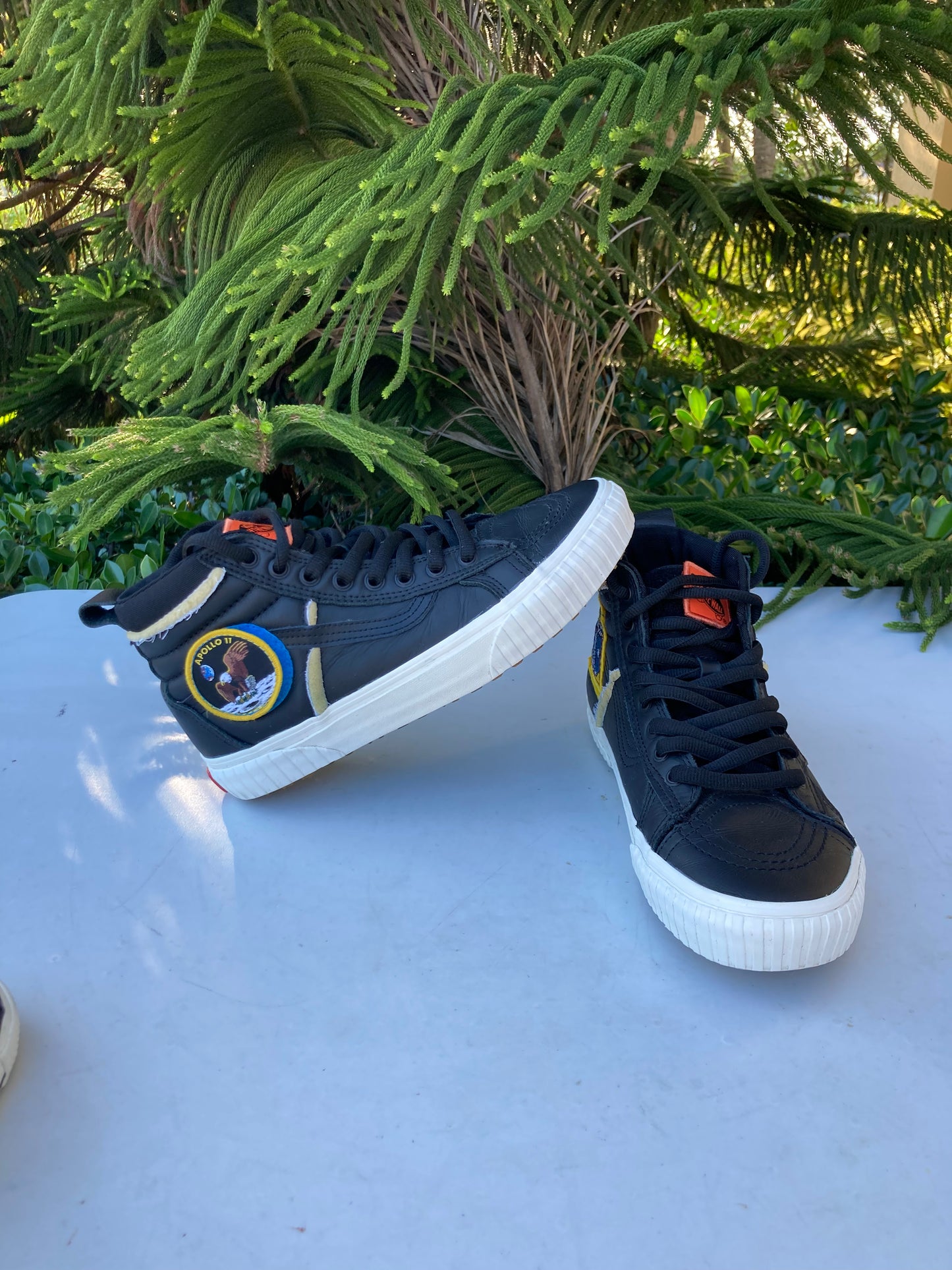 Vans Sk8-Hi MTE NASA Space Voyager Black Leather Shoes (Mens)