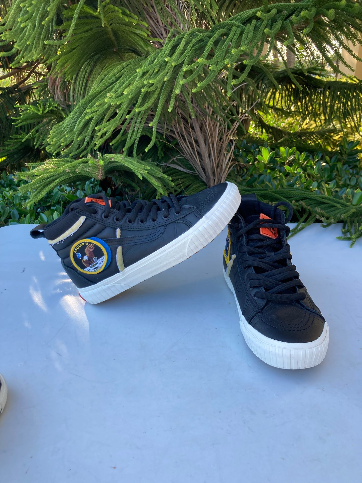 Vans Sk8-Hi MTE NASA Space Voyager Black Leather Shoes (Womens)